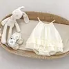 Enterizo Delgado de Verano para Bebé Niña con Falda de Pastel, Conjunto de Una Pieza para Salir, Clase A de Verano