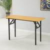 Mesa plegable sencilla de cabello liso de fábrica, mesa de conferencias de oficina, escritorio de aprendizaje largo, mesa de capacitación para computadora, moderna y minimalista