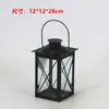 Suporte de Vela Vintage Estilo Europeu, Lanterna à Prova de Vento, Arte em Ferro Vazado Mini Luminária de Chão Estilo Americano Decoração de Casa, Ornamento Guia para Caminho de Jardim