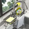 Estante para Grifo de Cocina, Fregadero para Lavavajillas, Suministros para Fregadero, Trapos Domésticos, Esponjas, Cestas para Escurrir, Estantes de Almacenamiento