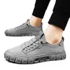 Zapatos de hombre casuales de moda de seda de hielo para las cuatro estaciones, zapatos de estudiante