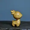 Escultura em Madeira de Tuias Animal Pequeno Fofo Signo do Zodíaco Tigre Coelho Enfeites Decoração de Mesa Artesanato Pingente Manuseável