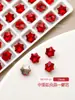 Rinestones de Arte para Uñas con Base Puntiaguda Populares de Moda Cristales Rojo Chino Cuadrados Gruesos Irregulares en Forma de Corazón Rinestones de Mariposa Accesorios de Arte para Uñas de Lujo Ligero