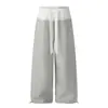 Estilo Criativo 2026 Calça Color Block da Moda com Decoração na Cintura, Calça Reta Casual Elegante, Fornecimento Direto no Atacado 52