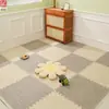 Tapete de espuma com textura de madeira, tapete de encaixe para engatinhar, tapete de espuma para piso, tapete de quarto, tapete de quebra-cabeça para engatinhar para uso doméstico