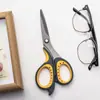 Tijeras de Acero Inoxidable Recubiertas de Teflón de Fábrica, Tijeras Multifuncionales para Cortar Cinta Adhesiva, Tijeras de Oficina Antiadherentes para Adhesivo, Venta al por Mayor de Comercio Exterior