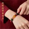 Pulsera de los Cinco Dioses de la Riqueza Pulsera de Cinabrio para Hombres y Mujeres del Año de Nacimiento Pulsera de Cinabrio Ágata Pulsera de los Cinco Dioses de la Riqueza Oro Púrpura