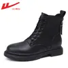 Sapatos de puxar, sapatos femininos, botas Martin, botas de outono estilo britânico, novas botas versáteis slim, botas da moda ins para mulheres