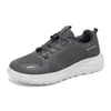 Zapatos deportivos casuales para hombre de ajuste ancho transfronterizos, zapatos de malla transpirables, zapatos de punta ancha para hombre, zapatos ligeros antideslizantes para personas mayores, en stock