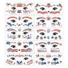 Amazon Día de la Independencia Pegatinas Faciales de Maquillaje Fiesta del Día Nacional Maquillaje para Eventos Festivos Maquillaje Día de la Independencia