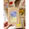 Flores reales flores prensadas tarjetas de felicitación de flores prensadas con tema de bosque, tarjetas de votos, tarjetas, regalos florales, marcapáginas, tarjetas de presentación, tarjetas de invitación y artículos decorativos