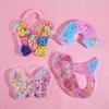 Juego de Caja de Cuentas Transfronterizo Nuevo para Niñas, Kit de Material Educativo DIY, Caja de Juego de Ensartar Pulseras y Collares