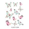 Pegatinas de estampado en caliente de la serie Butterfly, etiquetas de ropa con estampado de logotipos, patrones de impresión por transferencia térmica, pegatinas de estampado en caliente disponibles.
