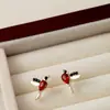 Pendientes de Alta Gama de Estilo Europeo y Americano de Moda con Diseño de Gota de Agua y Pájaro, Pendientes Exquisitos para el Uso Diario, Accesorios de Moda de Nicho