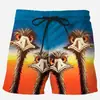 Pantalones Cortos Rectos Simples para Hombre Pantalones Cortos de Playa Casuales Pantalones Cortos Camuflaje Sueltos Bloques de Color Pantalones Cortos de Baloncesto