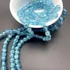 Nuevas Cuentas de Vidrio Azul Hielo Agrietado, Cuentas Explosivas, Material Popular Hecho a Mano para Pulsera Collar con Cuentas, Productos Semiacabados
