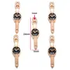 Accesorios para Joyería de Aleación DIY Reloj Despertador Esmaltado Colgante de Reloj Pulsera Llavero Decoración Adorno Colgante W459