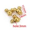 Cuentas perforadas de acero inoxidable cuentas espaciadoras de agujero grande chapadas en oro de 18 quilates cuentas para collar con colgante joyería DIY pulsera al por mayor