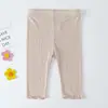 Calças Capri de Modal para Meninas Verão Finas Roupas Infantis Leggings Calças para Bebês Calças Infantis Fabricantes