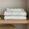 Corea del Sur Algodón de Ganso Cubierta de Cama Juego de Tres Piezas Lavable a Máquina Algodón de Doble Cara Acolchado Sábana de Cama Acolchada Manta Universal para Todas las Estaciones