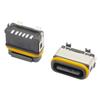 Conector Fêmea Impermeável Vertical de 6 Pinos Tipo-C USB H6.8 Conector de Montagem em Superfície Vertical SMT para Carregamento Rápido