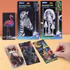 Papel de rascar de colores para niños, guardería, pintura de rascar negra, traje de color monocolor, raspado de arte, papel de rascar encerado, libro de graffiti
