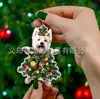 Decoraciones Decoración de Navidad Accesorios Entusiastas Boston Mascota Perro Colgante Acrílico Regalo Árbol de Navidad Perro