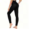 Fornecimento transfronteiriço exclusivo: Leggings plus size de nove pontos, com entrepernas falso transparente de uma linha, forradas de fleece, espessadas, quentes, calças skinny justas