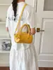 Bolsa de Bolinha Estilo Coreano Doce para Meninas Bolsa de Bowling para Mulheres 2026 Verão Nova Tendência Moda Grande Capacidade Bolsa de Ombro