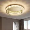 Lámpara de techo de cristal de lujo para dormitorio y sala de estar, iluminación moderna minimalista para el hogar para dormitorio y estudio, lámpara de techo elegante de alta gama para habitación