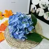 Capa de simulación tela teñida hortensia decoración hogar hotel arreglo floral de boda hortensia
