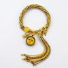 Pulsera thangka de la Madre de la Gracia Verde Zakiram Manjusri de la riqueza, cuerda de reencarnación estilo Xizang, cuerda de mano tejida a mano Xizang