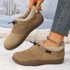 Zapatos de media zapatilla Kenbo para mujer con forro polar transfronterizos, nuevos zapatos casuales versátiles para otoño/invierno 2026, zapatos de slip-on para el trabajo para mujer