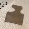 Top Tubinho de Alça Halter em Látex com Bojo Fixo e Almofada no Peito, Compressão para o Peito, Colete Esportivo para Yoga, Lingerie Anti-Queda