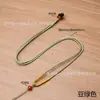 Cordón de Colgante Sencillo Ajustable para Hombres y Mujeres, Colgante de Jade, Joyería de Cristal de Ámbar, Cordón para Collar