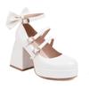 Zapatos de Mujer Lo Lolita Charol Punta Redonda Suela Gruesa Tacón Grueso Tacón Súper Alto Correa con Hebilla Zapatos Mary Jane de Tacón Alto para Mujer