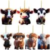 Vaca de las Tierras Altas de Madera Linda Dibujo Animado Manualidades Colgante para Mesa de Comedor del Hogar Vaca de las Tierras Altas Acrílica Nuevo en Amazon