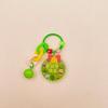 Llavero acrílico de alce navideño nuevo y creativo con forma de tarjeta de personaje navideño, bolsa, decoración, colgante, regalo, texto, joyería