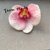 Cabeça de Flor de Orquídea Phalaenopsis Artificial, Textura de Película Impressa em 3D, Buquê Exquisito para Decoração de Casamento e Lembrança