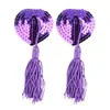 Accesorios sexys al por mayor pegatinas de pecho de borlas de amor pegatinas sexys para el pecho