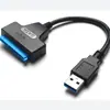 Adaptador de unidade de estado sólido de 2,5 polegadas para atacado cabo de disco rígido sata de cobre sem oxigênio cabo de unidade fácil USB 3.0 para SATA
