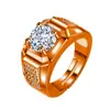 Moda europeia e americana dos homens grande anel de diamante comércio exterior abertura quente anel de ajuste de abertura transfronteiriça acessórios de diamante atacado