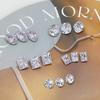 Strass de Arte de Unhas Dongzhou Star Zircônia Formato Ovo de Pomba Quadrado Açúcar Gelo Zircônia Cintilante Alta Cor Strass Fundo Pontiagudo Decorações de Arte de Unhas DIY