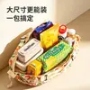 Bolsa de ombro única com cordão de grande capacidade, ecológica, à prova d'água para armazenamento de roupas e bagagem, sacola dobrável japonesa para compras