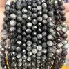 Cuentas Sueltas de Obsidiana Tallada Cuentas Redondas de Obsidiana Tallada Accesorios para Joyería Hecha a Mano DIY Collar Pulsera Venta al por Mayor