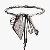 Cinto de tecido estilo boêmio com estampa paisley para usar na cintura, com franja de contas de madeira vintage, para mulheres combinarem com saias