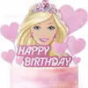 Papel Glitter Tema BARBIE Festa de Aniversário BARBIE Topper para Bolo Topper para Bolo Estrela Decorativa Diamante