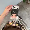Funda para Teléfono con Diseño de Puntos de Anime para iPhone 17 Apple 16 Pro Max 15 Plus con Correa