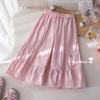 Ropa para Niñas Pantalones Casuales de Verano para Niñas Estilo Coreano Color Sólido Costuras Pantalones Holgados de Pierna Ancha Pantalones Ligeros de Verano para Bebé
