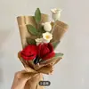 Buquê de Flores Gesang Rosa Miosótis Tecido à Mão de Alta Qualidade Retrô de Nicho Transfronteiriço Dia dos Namorados Dia das Mães